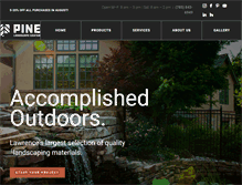 Tablet Screenshot of pinelandscape.com